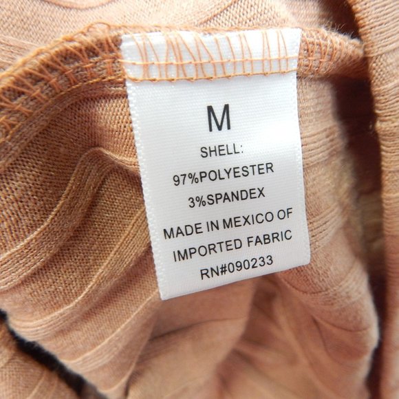 PacSun Womens Body Con Mock Turtleneck Midi Sleeveless Dress Tan Size M - Picture 7 of 9